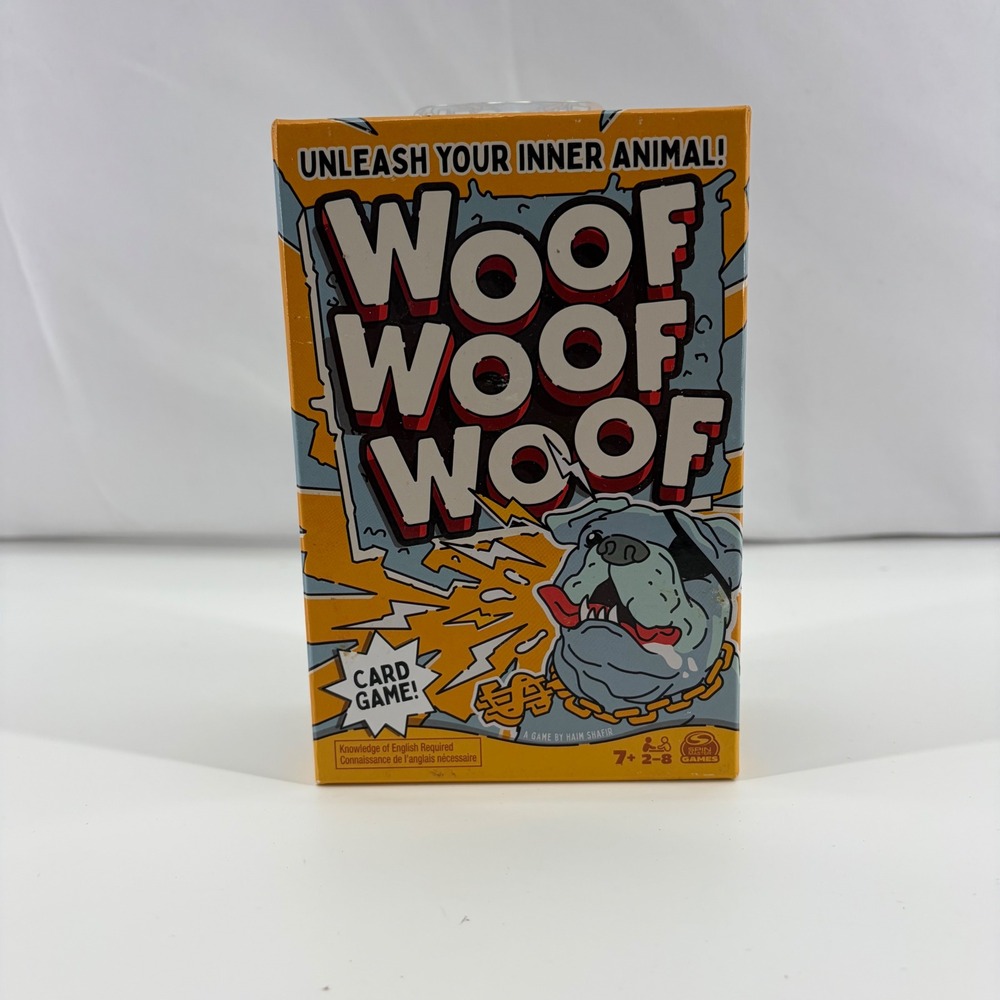 Spin Master Woof Woof Woof Card Game Haim Shafir Party Game 2-8 Players NEW